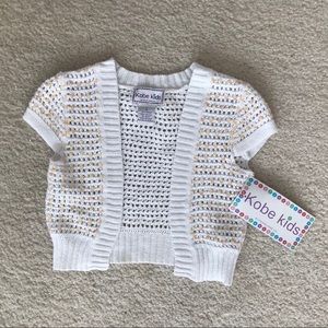 # Girls short sleeve short sweater